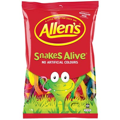 Image for ALLENS SNAKES ALIVE 1.3KG from Prime Office Supplies