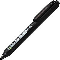 pentel pen retractable permanent marker bullet point black