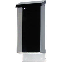 deflecto waterproof outdoor brochure display box dl clear/black