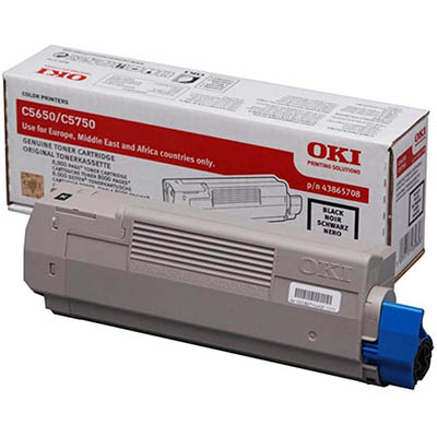 Image for OKI 43865712 C5650/C5750 TONER CARTRIDGE BLACK from Challenge Office Supplies