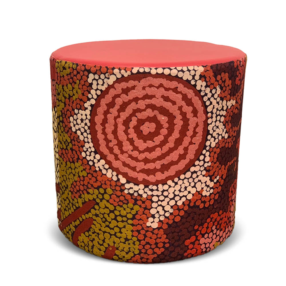 Image for ORANGE DUST SPECTRUM EVA ROUND OTTOMAN 450 X 450 X 450MM from Olympia Office Products