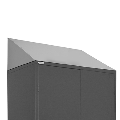 Image for STEELCO STORAGE CABINET SLOPING TOP 914MM SILVER GREY from Second Office