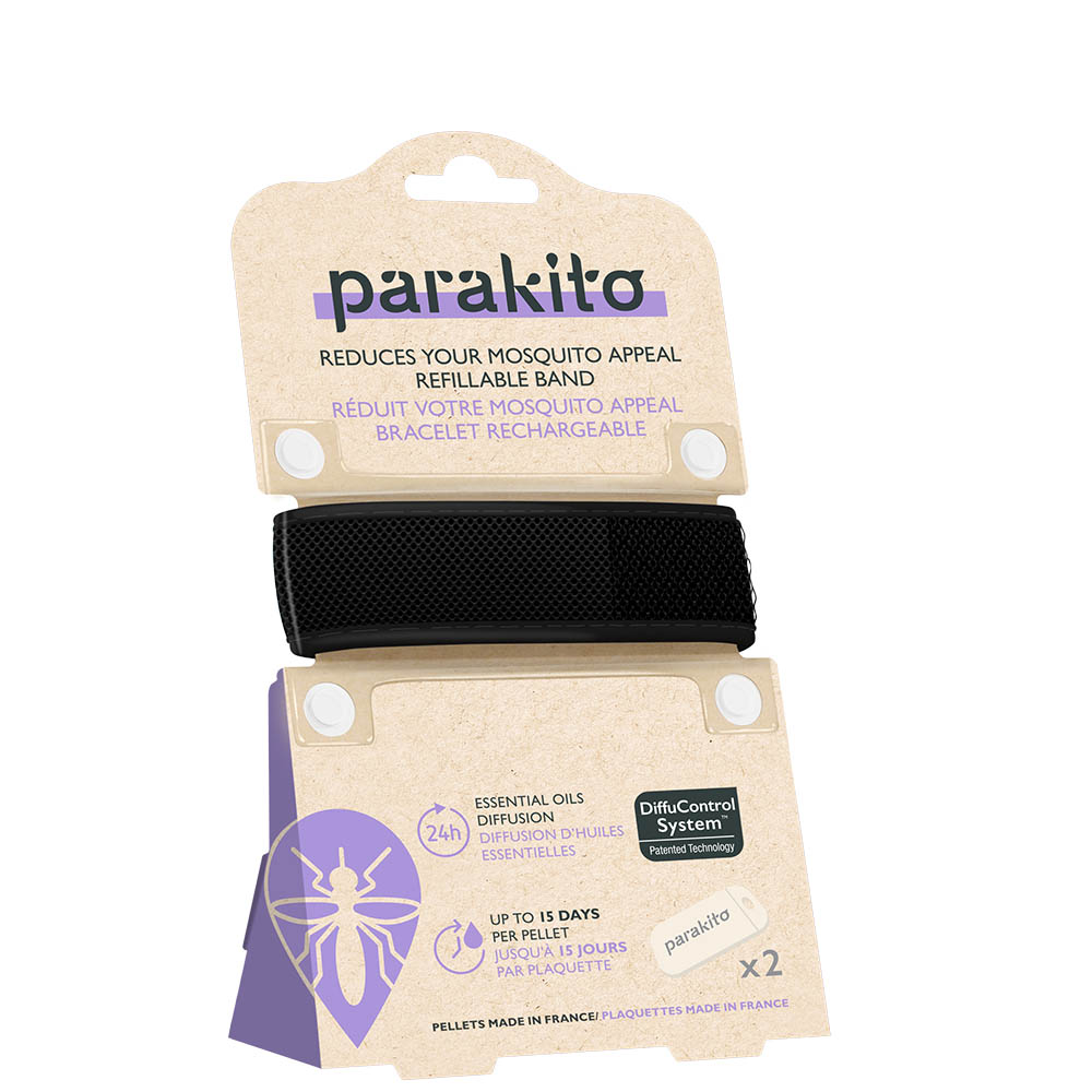 PARAKITO MOSQUITO REPELLENT WRISTBAND WITH 2 REFILLS BLACK |  | 7118203