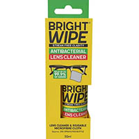 brightwipe antibacterial lens and screen spray cleaner 30ml
