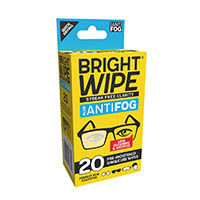 brightwipe antifog and lens cleaner wipes pack 20