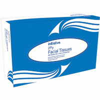 initiative facial tissues 2-ply pack 100