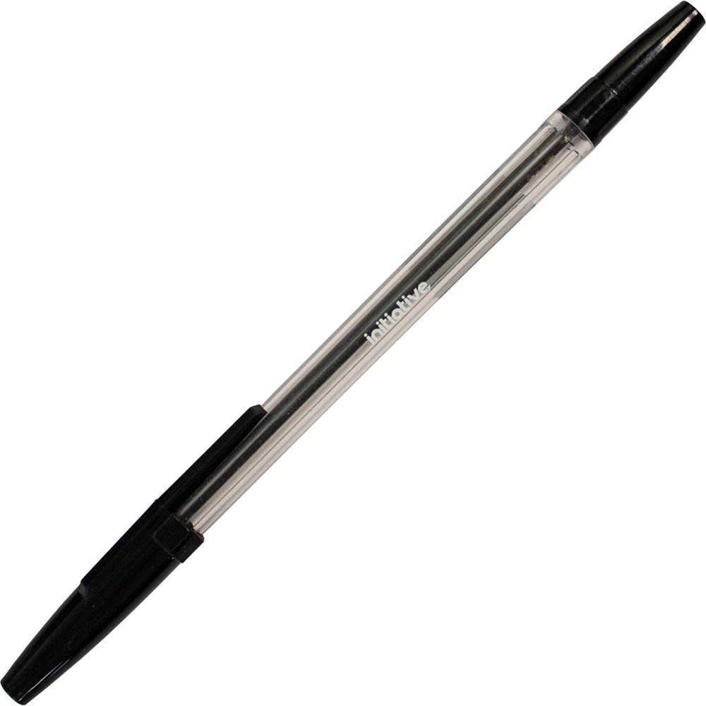 Image for INITIATIVE BALLPOINT PENS MEDIUM BLACK BOX 100 from Prime Office Supplies