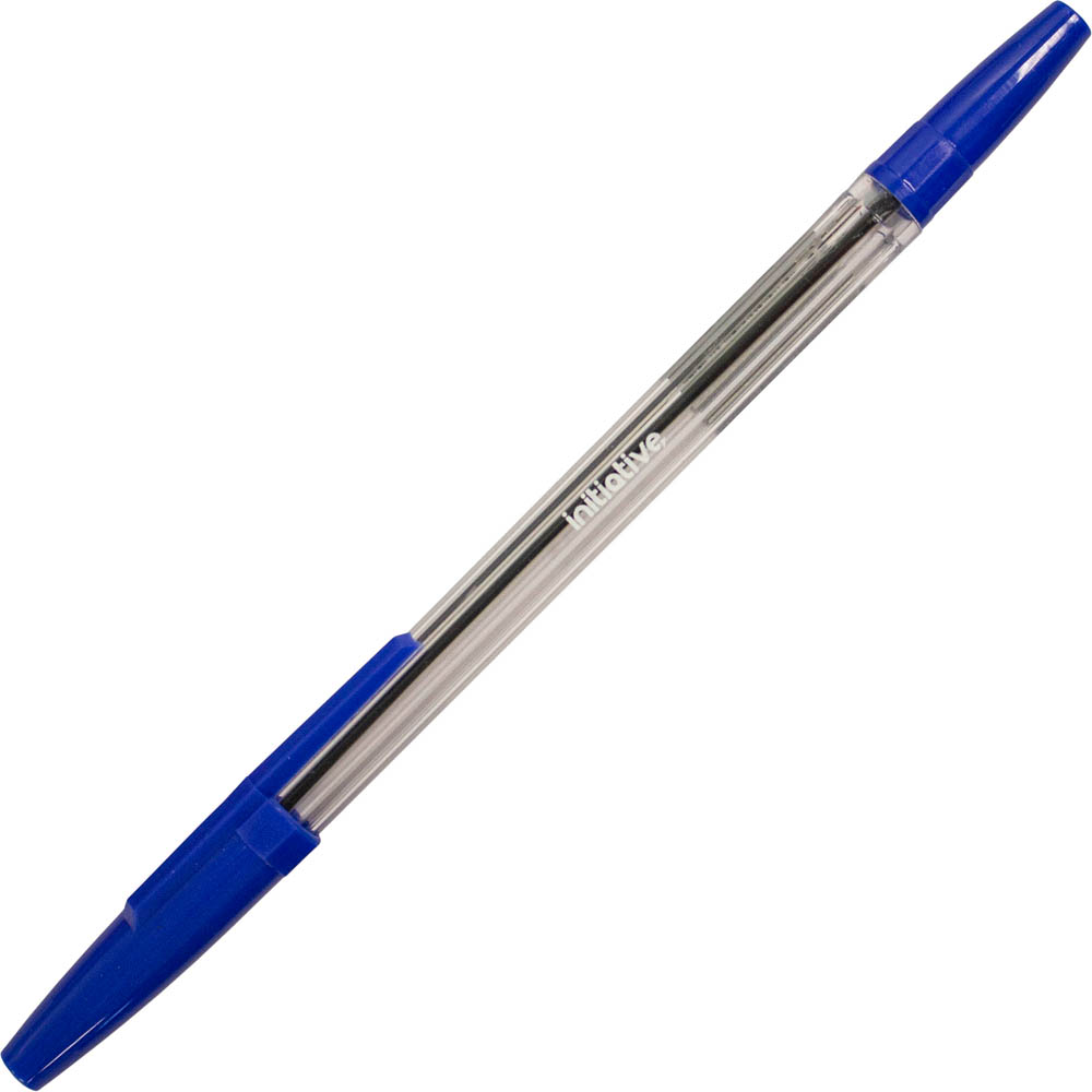 Image for INITIATIVE BALLPOINT PENS MEDIUM BLUE BOX 100 from BusinessWorld Computer & Stationery Warehouse