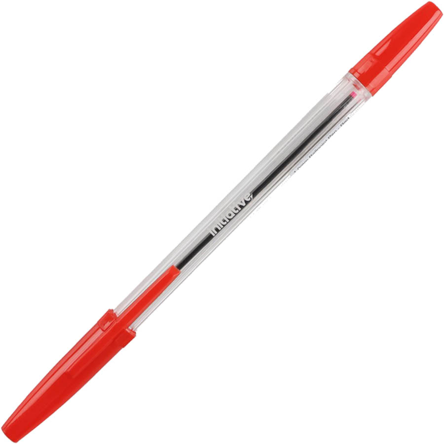 Image for INITIATIVE BALLPOINT PENS MEDIUM RED BOX 12 from Office Heaven
