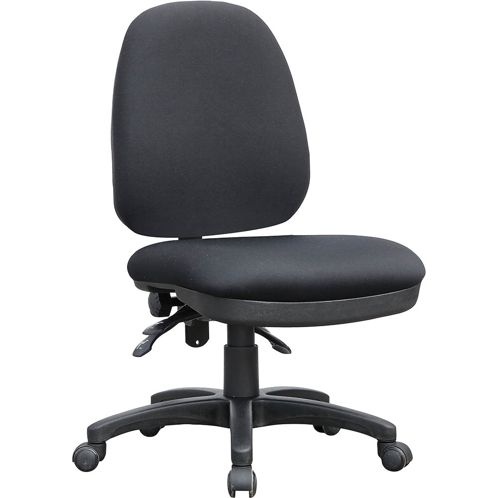 Image for VOGUE ERGO TASK CHAIR MEDIUM BACK BLACK from That Office Place PICTON