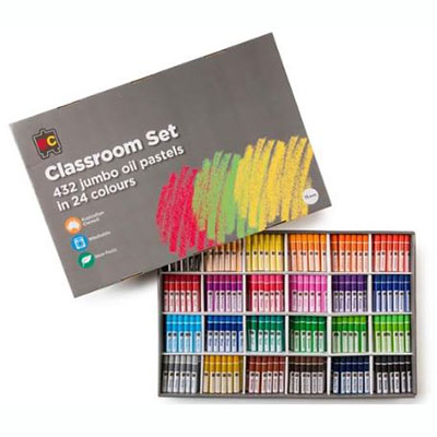 Image for EDUCATIONAL COLOURS JUMBO OIL PASTELS ASSORTED CLASSPACK 432 from That Office Place PICTON