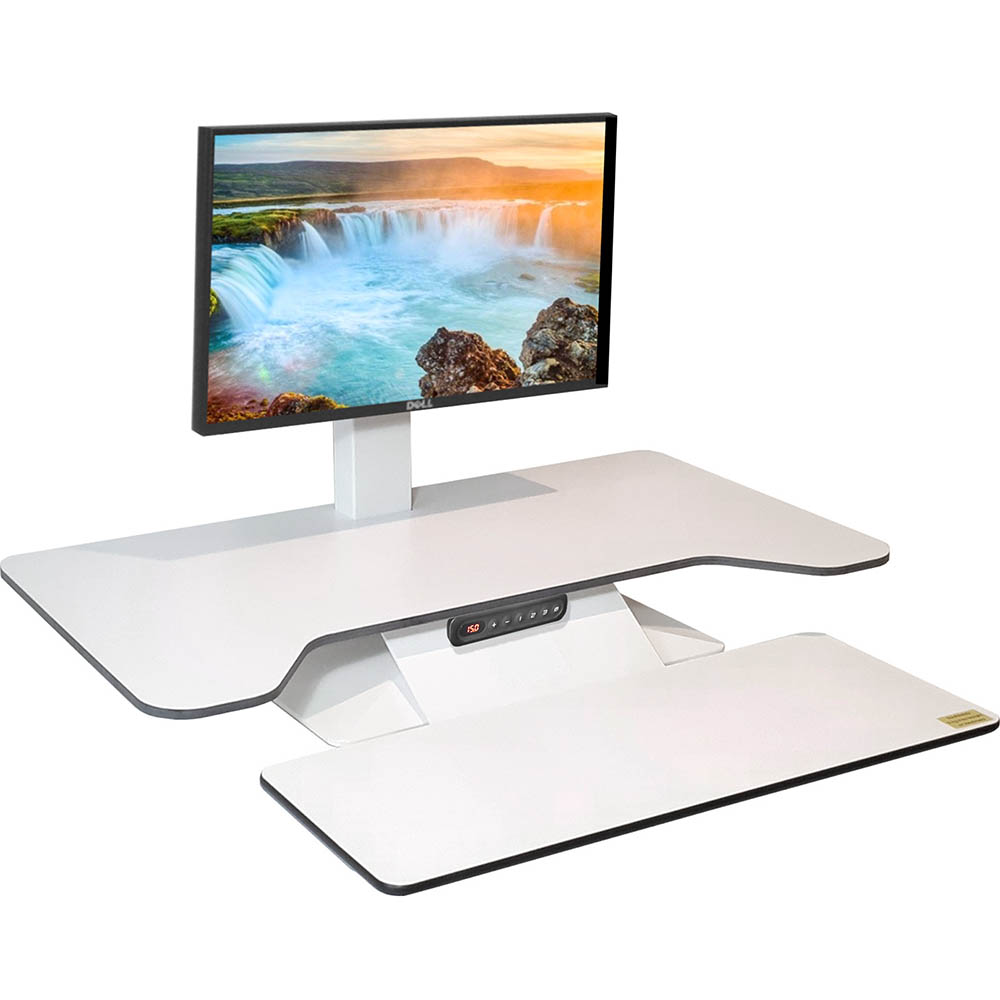 Image for STANDESK PRO MEMORY SIT-STAND WORKSTATION 900 X 540MM WHITE from BusinessWorld Computer & Stationery Warehouse