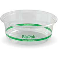 biopak biobowl bowl wide 600ml clear pack 50