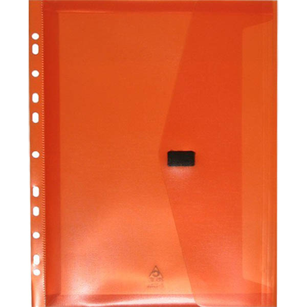 Image for POP POLYWALLY BINDER WALLET HOOK AND LOOP CLOSURE 30MM GUSSET A4 ORANGE from BusinessWorld Computer & Stationery Warehouse