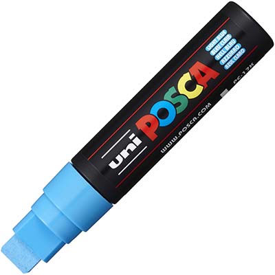 Image for POSCA PC-17K PAINT MARKER CHISEL EXTRA BROAD 15MM LIGHT BLUE from Mitronics Corporation