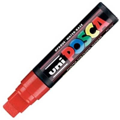 Image for POSCA PC-17K PAINT MARKER CHISEL EXTRA BROAD 15MM RED from That Office Place PICTON