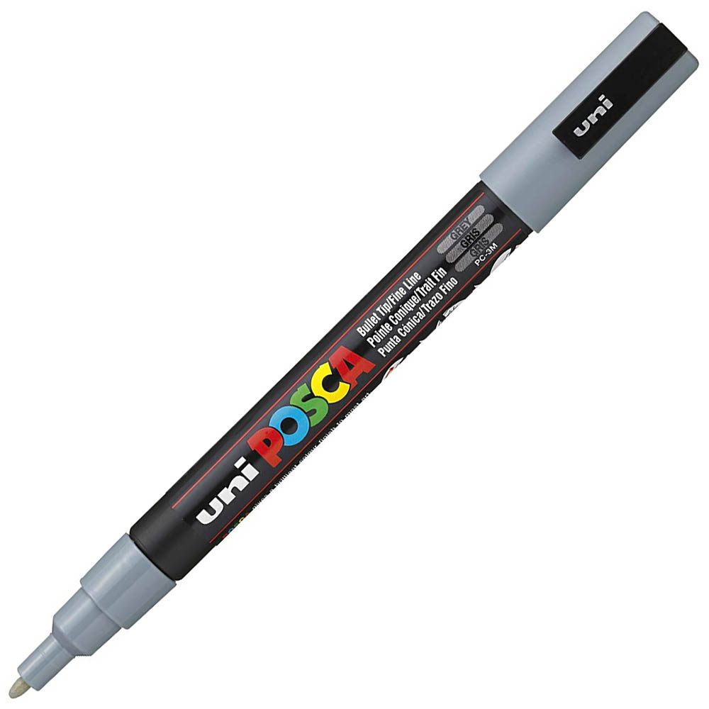 Image for POSCA PC-3M PAINT MARKER BULLET FINE 1.3MM GREY from Memo Office and Art