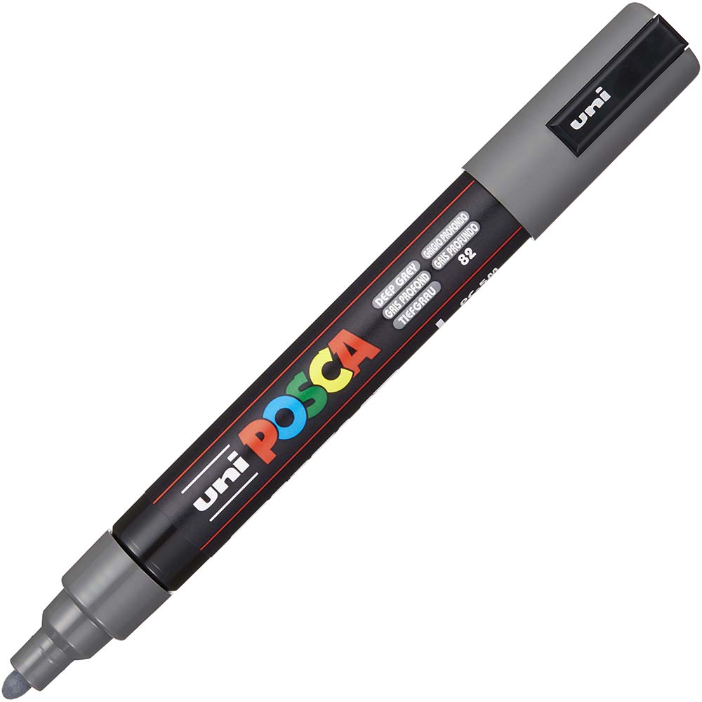 Image for POSCA PC-5M PAINT MARKER BULLET MEDIUM 2.5MM DEEP GREY from Memo Office and Art