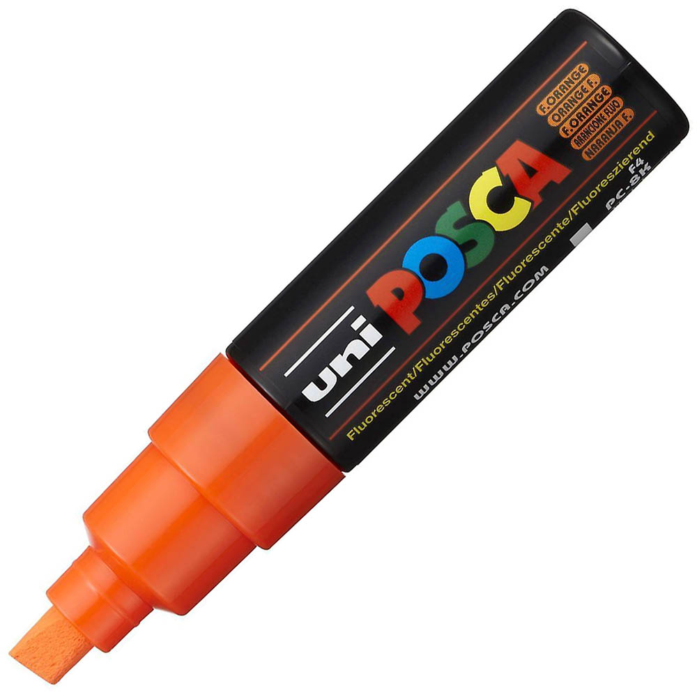 Image for POSCA PC-8K PAINT MARKER CHISEL BROAD 8MM ORANGE from Memo Office and Art