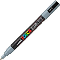 posca pc-1m paint marker bullet extra fine 1.0mm grey