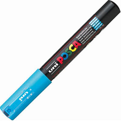 Image for POSCA PC-1M PAINT MARKER BULLET EXTRA FINE 1.0MM LIGHT BLUE from Challenge Office Supplies