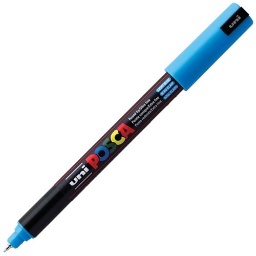 Image for POSCA PC-1MR PAINT MARKER BULLET ULTRA FINE 0.7MM LIGHT BLUE from York Stationers