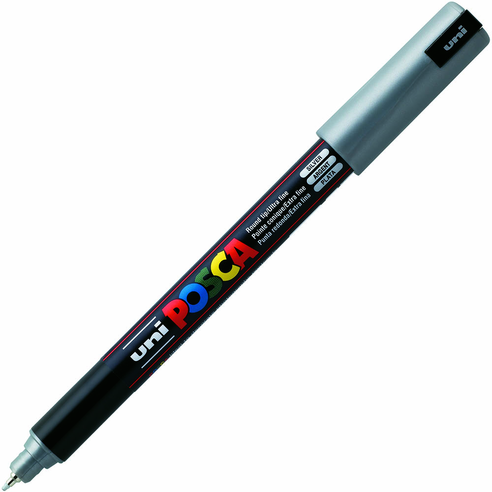 Image for POSCA PC-1MR PAINT MARKER BULLET ULTRA FINE 0.7MM SILVER from Memo Office and Art