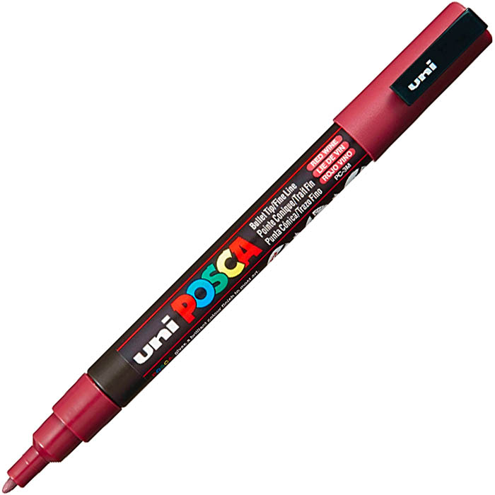 Image for POSCA PC-1M PAINT MARKER BULLET EXTRA FINE 1.0MM RED WINE from Memo Office and Art