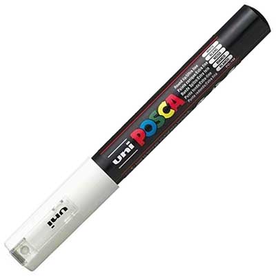Image for POSCA PC-1M PAINT MARKER BULLET EXTRA FINE 1.0MM WHITE from BusinessWorld Computer & Stationery Warehouse