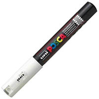 posca pc-1m paint marker bullet extra fine 1.0mm white