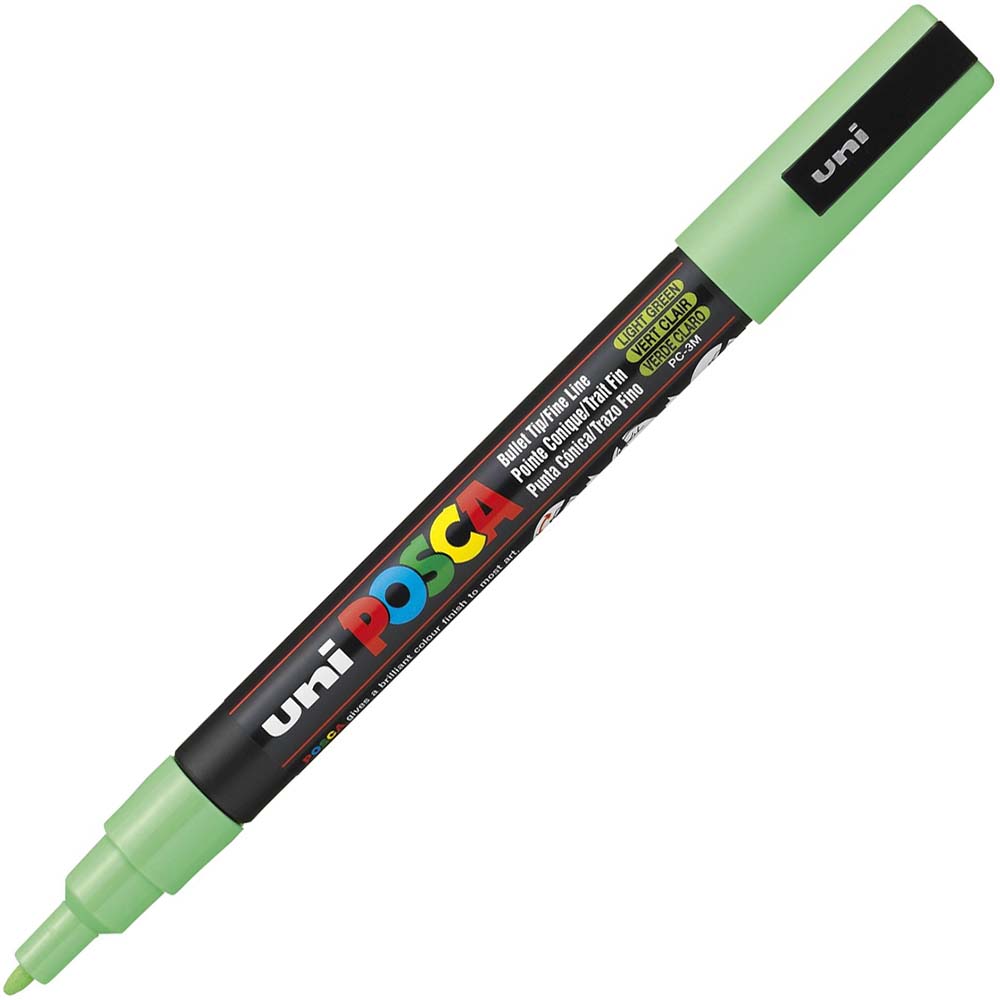 Image for POSCA PC-3M PAINT MARKER BULLET FINE 1.3MM LIGHT GREEN from Mitronics Corporation