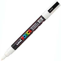 posca pc-3m paint marker bullet fine 1.3mm white