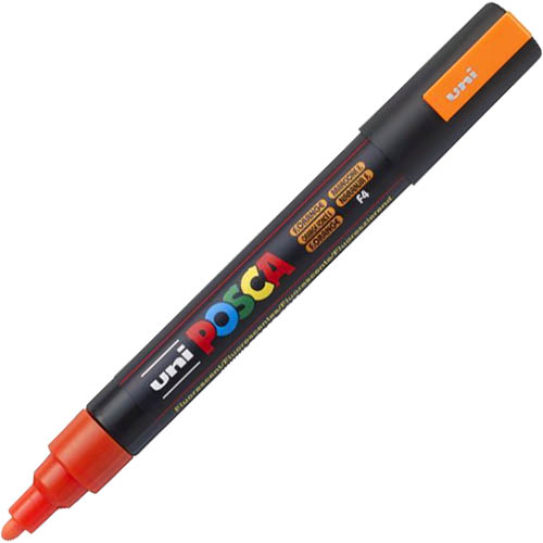 Image for POSCA PC-5M PAINT MARKER BULLET MEDIUM 2.5MM FLORESCENT ORANGE from Memo Office and Art