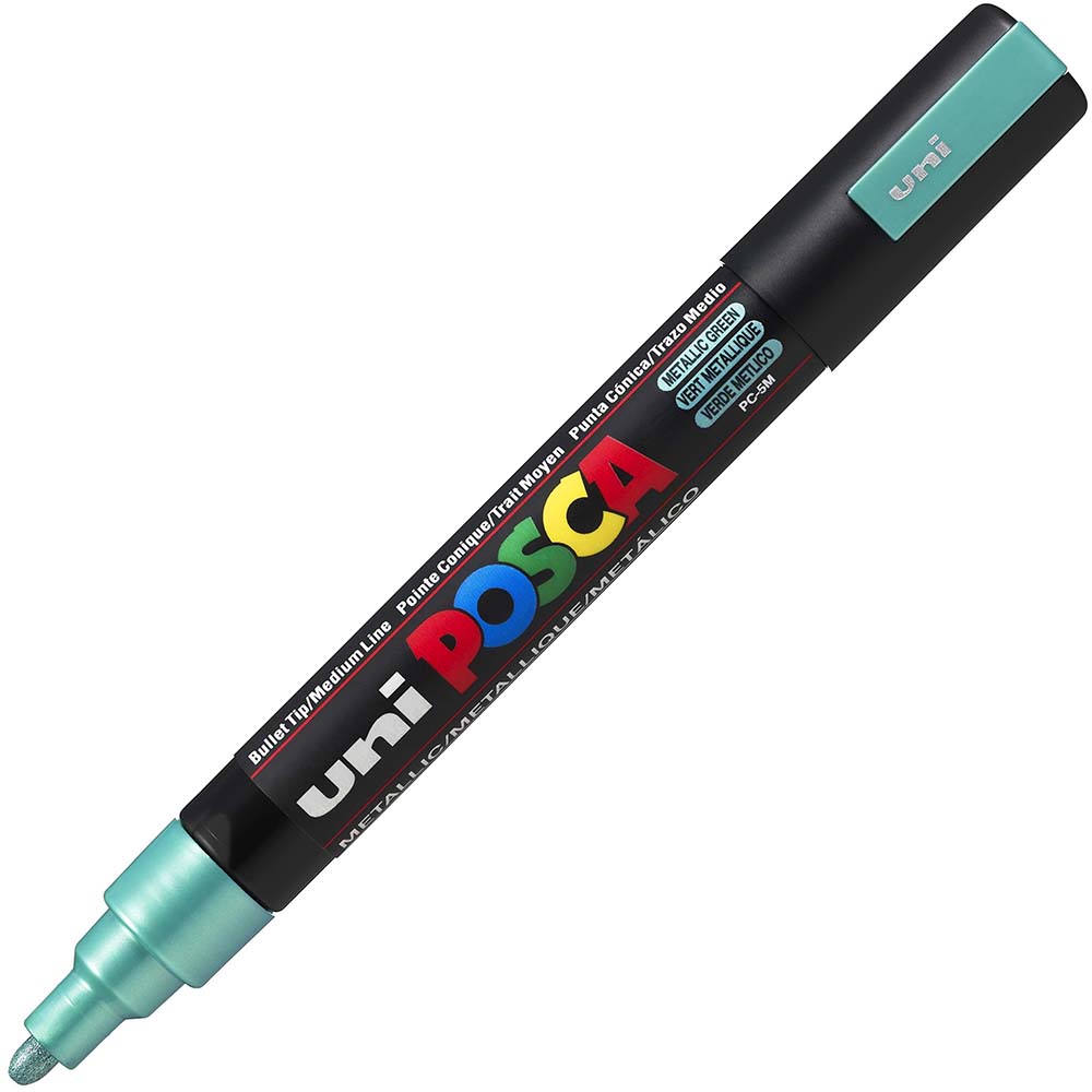 Image for POSCA PC-5M PAINT MARKER BULLET MEDIUM 2.5MM METALLIC GREEN from Memo Office and Art