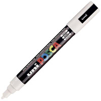 posca pc-5m paint marker bullet medium 2.5mm white