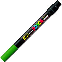 posca pcf-350 paint marker brush tip green