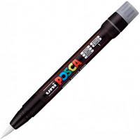 posca pcf-350 paint marker brush tip white