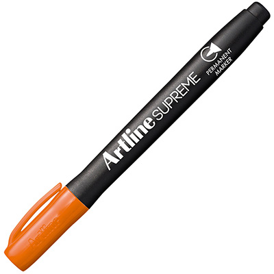 Image for ARTLINE SUPREME ANTIMICROBIAL PERMANENT MARKER BULLET 1.0MM ORANGE from That Office Place PICTON