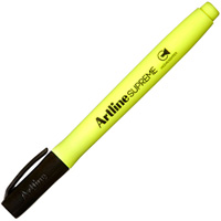 artline supreme antimicrobial highlighter chisel yellow