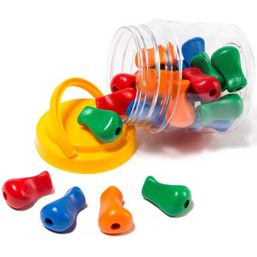Image for EDUCATIONAL COLOURS ERGO PENCIL GRIPS ASSORTED CLASSPACK 24 from York Stationers