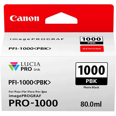 Image for CANON PFI1000PBK INK CARTRIDGE PHOTO BLACK from Prime Office Supplies