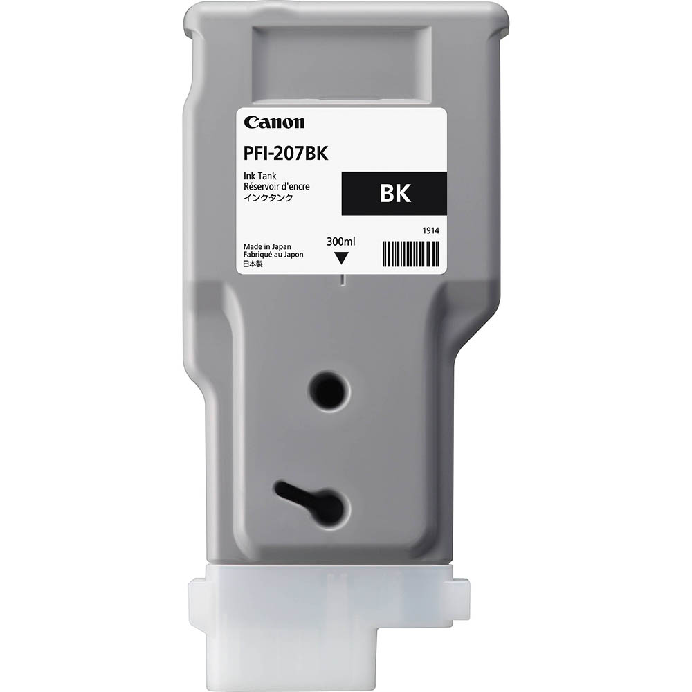 Image for CANON PFI207BK INK CARTRIDGE 300ML BLACK from That Office Place PICTON