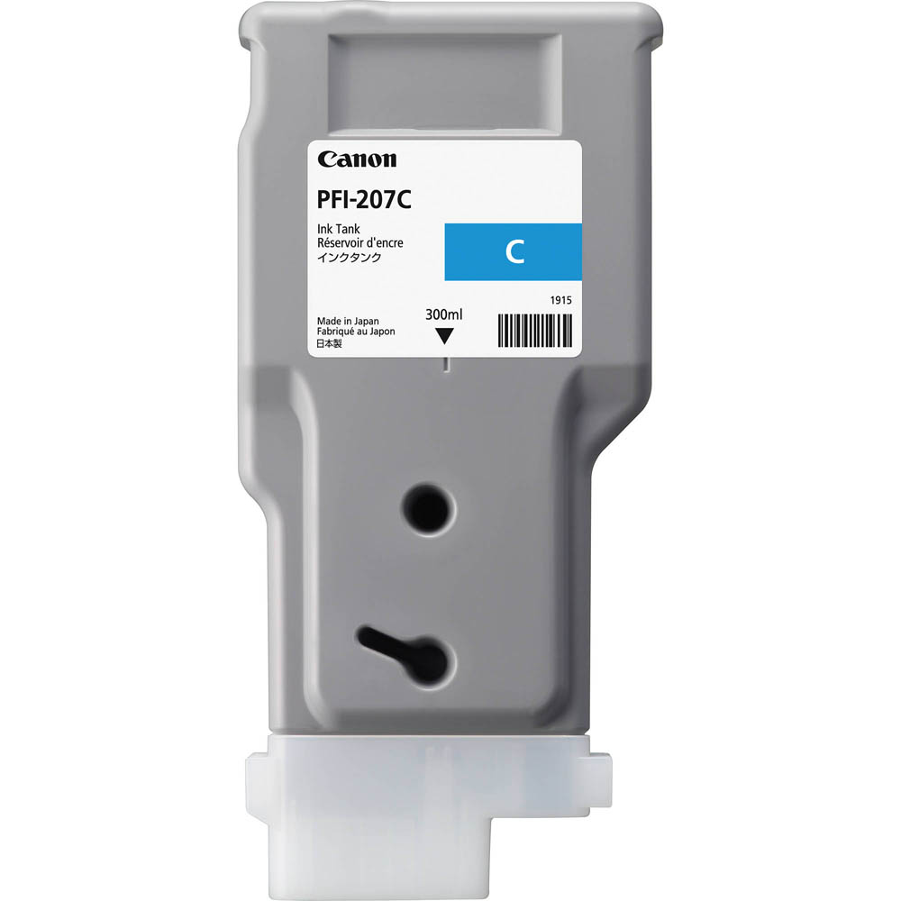 Image for CANON PFI207C INK CARTRIDGE 300ML CYAN from Challenge Office Supplies
