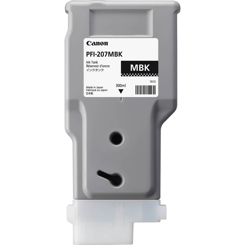 Image for CANON PFI207MBK INK CARTRIDGE 300ML MATTE BLACK from Mitronics Corporation