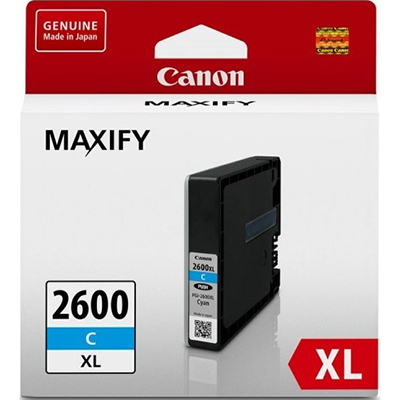 Image for CANON PGI2600XLC INK CARTRIDGE HIGH YIELD CYAN from Clipboard Stationers & Art Supplies