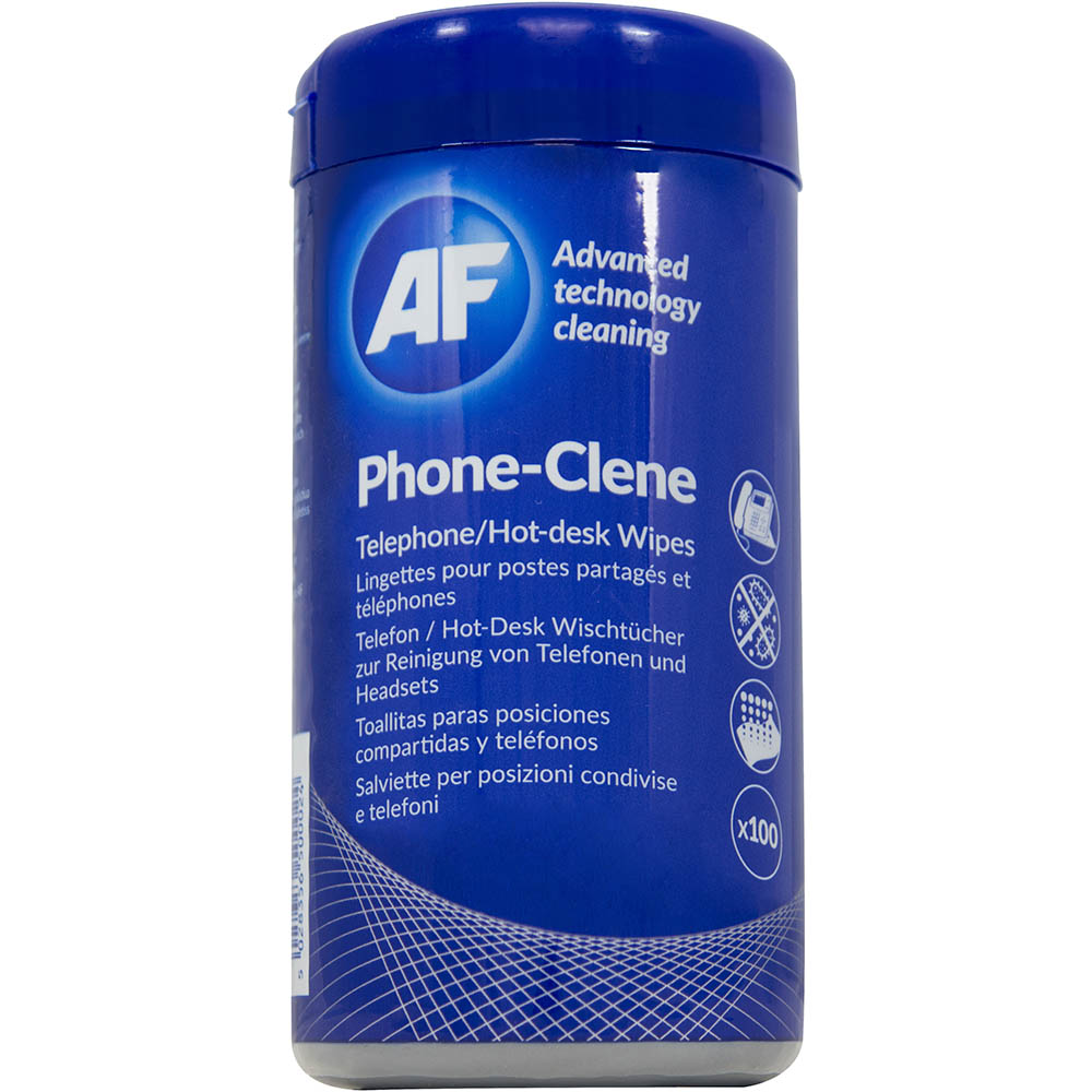 Image for AF PHONE-CLENE WIPES TUB 100 from Mercury Business Supplies