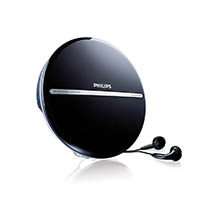 philips portable mp3 cd player black