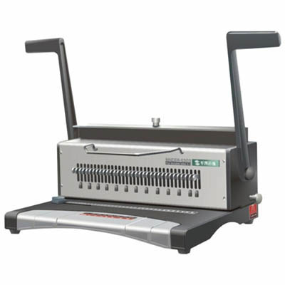 Image for QUPA S303 MANUAL BINDING MACHINE WIRE COMB GREY from BusinessWorld Computer & Stationery Warehouse
