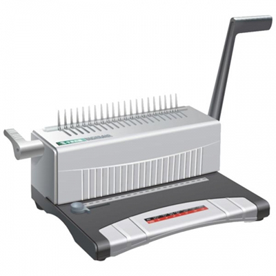 Image for QUPA S60 MANUAL BINDING MACHINE PLASTIC COMB GREY from Mitronics Corporation