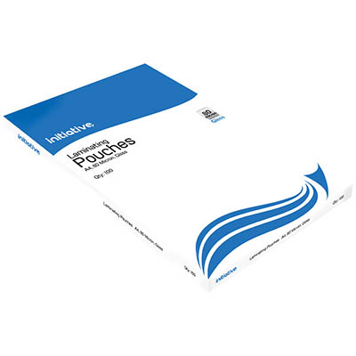Image for INITIATIVE LAMINATING POUCH 80 MICRON A4 CLEAR PACK 100 from BusinessWorld Computer & Stationery Warehouse